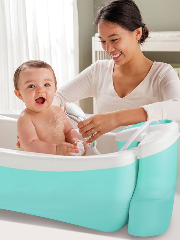 Baby bathtub shops for double sink