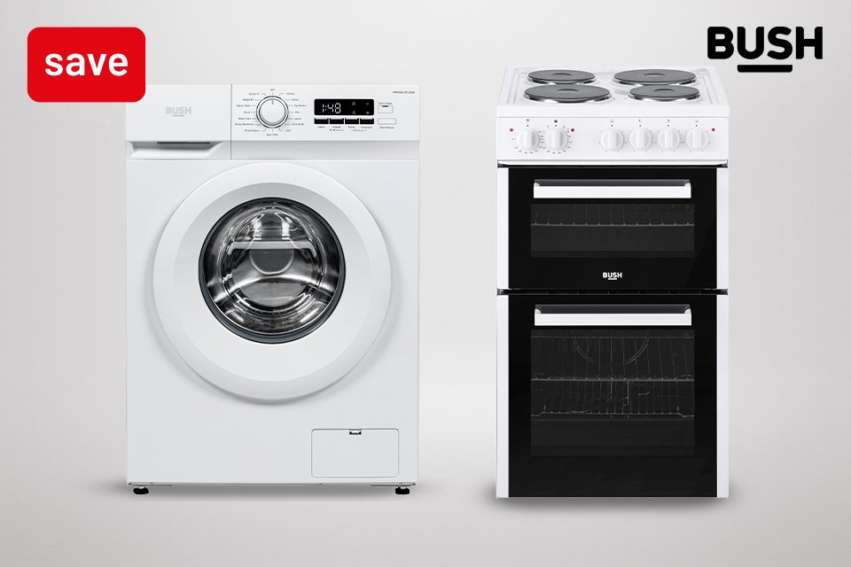 Save up to 20% on selected Bush large appliances using codes BUSH10 & BUSH20.