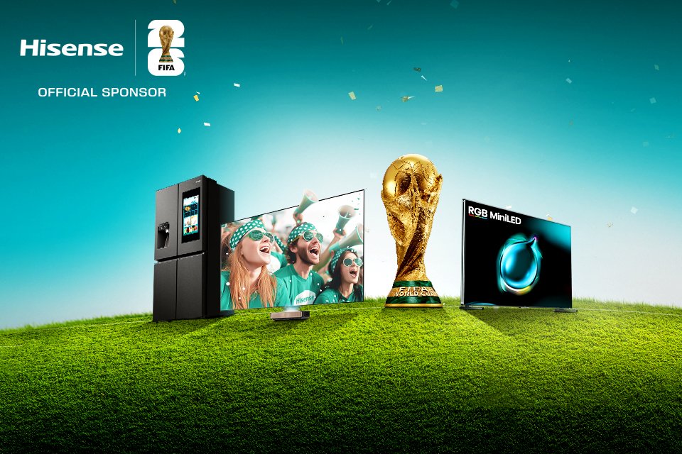 Score a trip for four people to watch the FIFA world cup 2026 final when you buy selected Hisense TVs, Laser cinemas & fridge freezer.