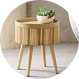 Side tables.