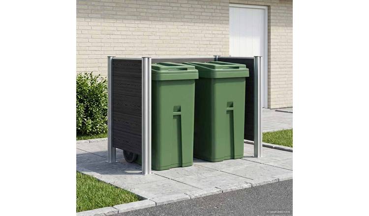 Walplus Garbage Bin Store - Grey - 161 x 85 x 115 cm