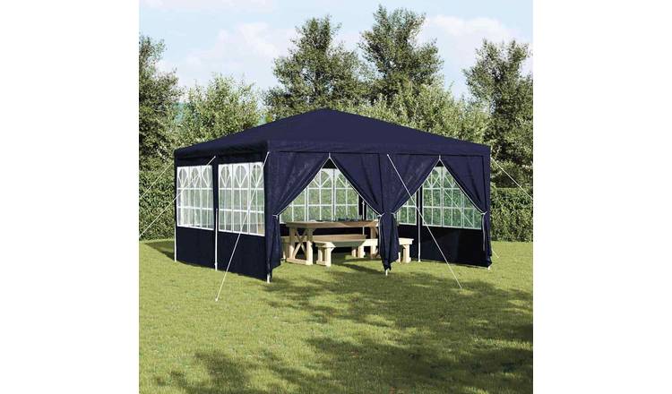 Walplus 4 x 4 m Polyethylene Garden Party Tent - Blue