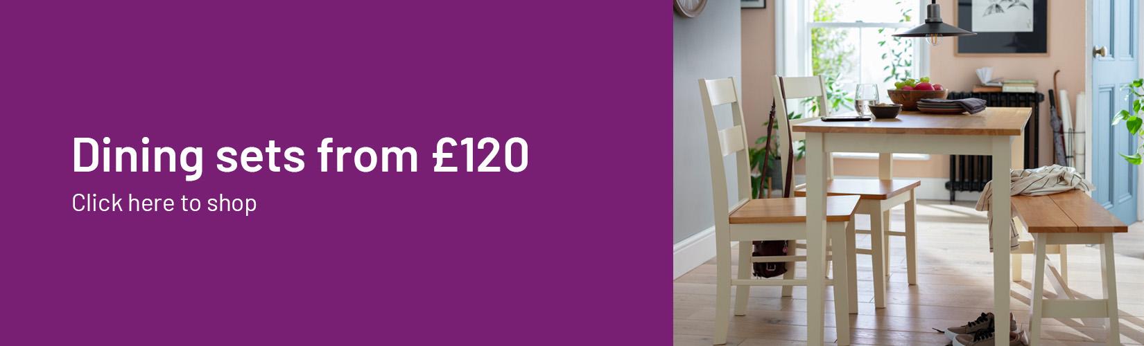 4 Extendable Dining table and chair sets Argos