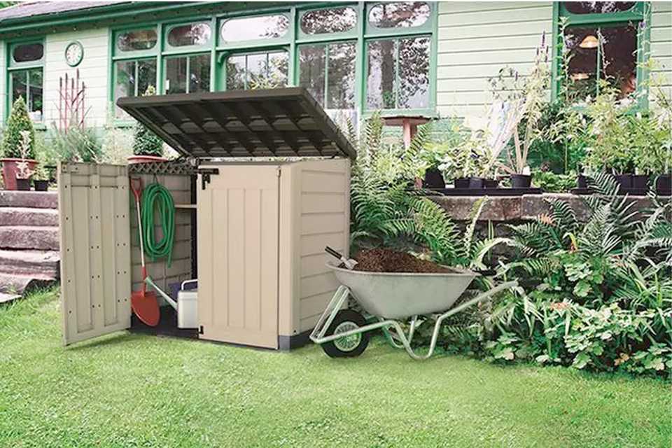 Garden storage ideas.