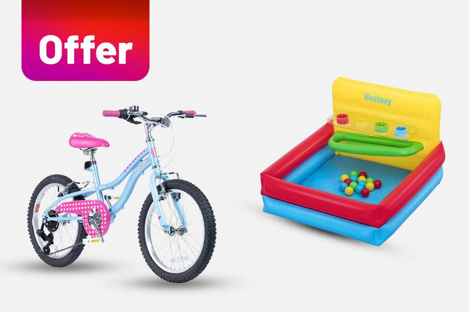 Save up to 1/3 on selected kids bikes, scooters & outdoor toys.
