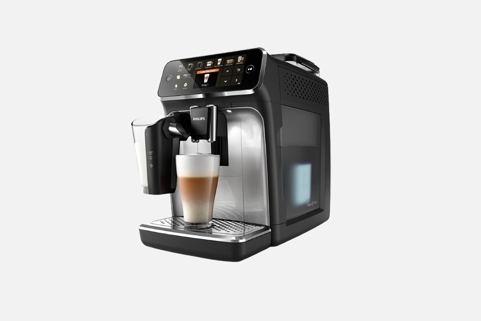 Philips LatteGo Bean to Cup Coffee Machine in brown.