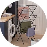 Argos Home 14m 3 Tier Indoor Clothes Airer - Black.