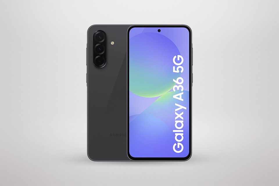 Samsung A36 mobile phone from £299.99.