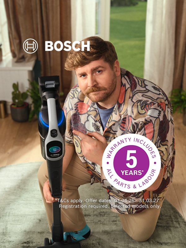45% off selected models. The Bosch vacuum sale.