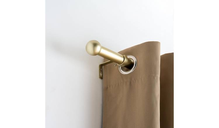 OHS 28mm Ball Extendable Curtain Pole 120-220cm - Brushed Gold