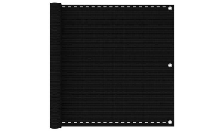 Walplus HDPE Balcony Screen - Black - 90 x 500 cm