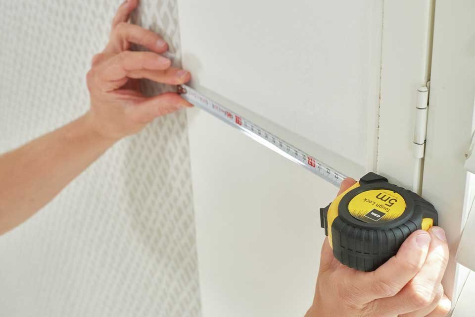 Tape measure. Accurately position your pole.