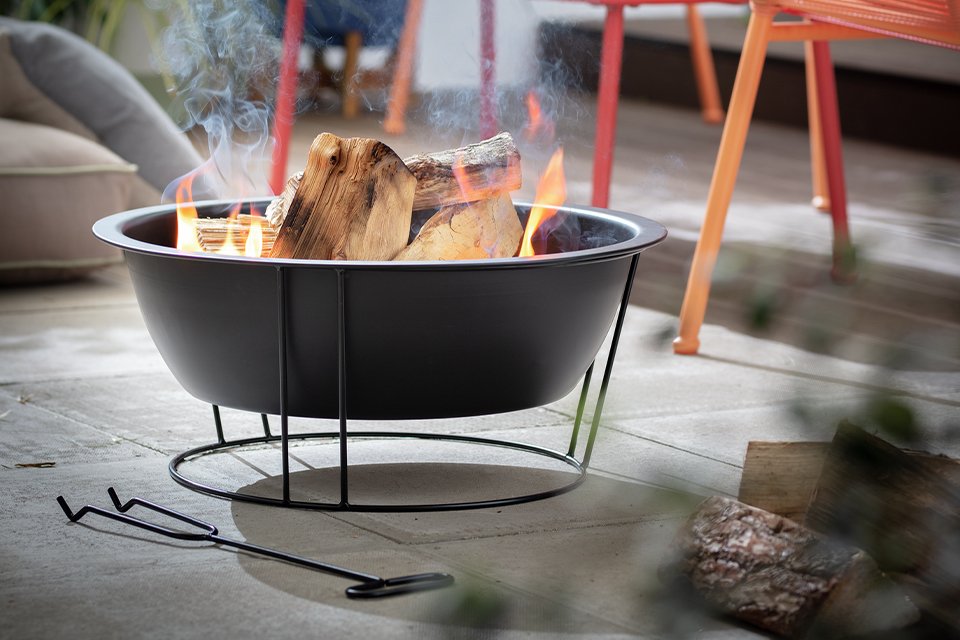 La Hacienda steel firepit.