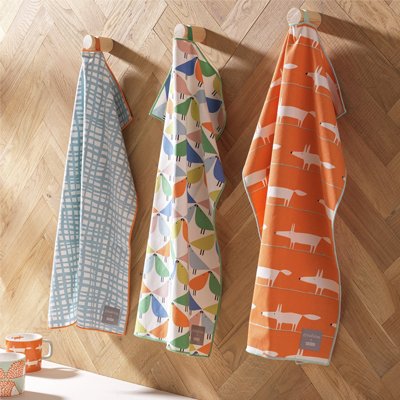 Scion print tea towels.