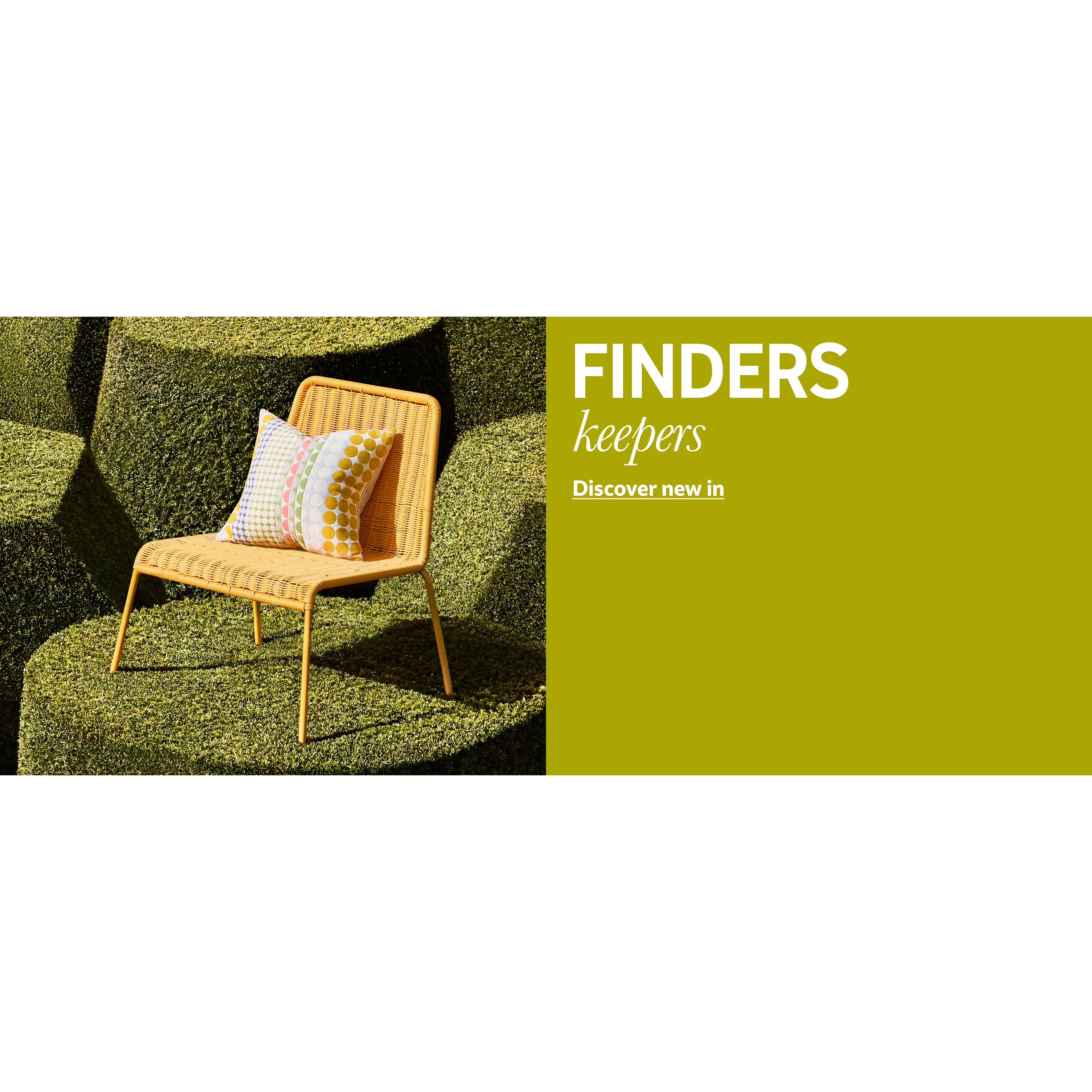 Finders keepers. Discover new in.