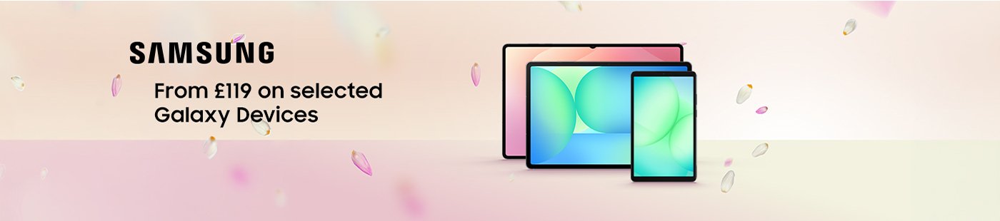 Samsung. From £119 on selected Galaxy devices.