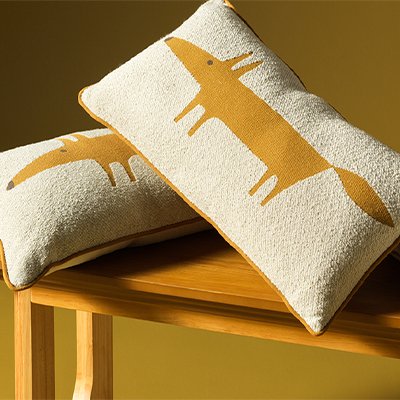 Boucle Mr Fox cushion.