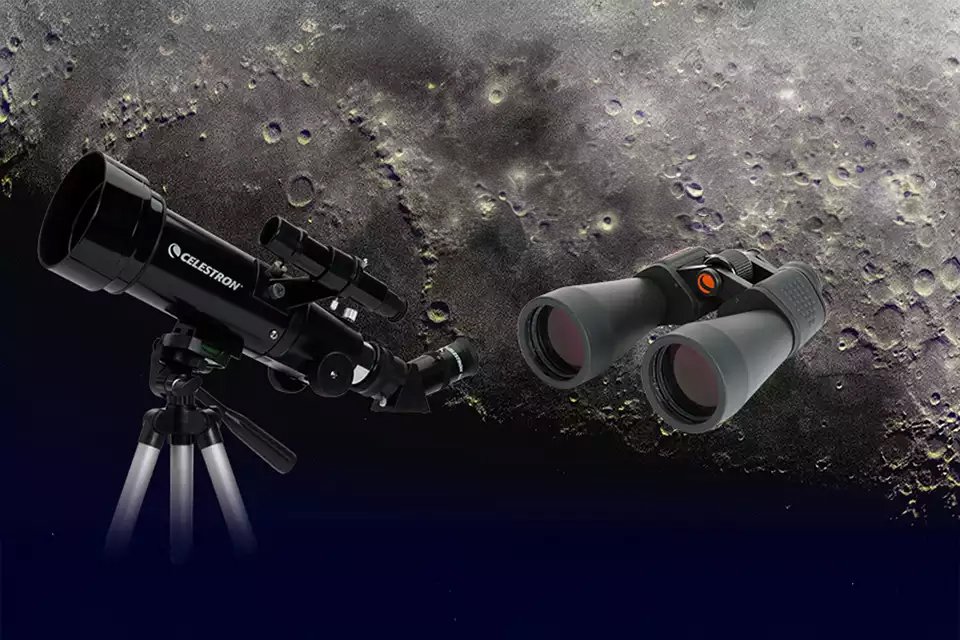 Binoculars and telescopes.