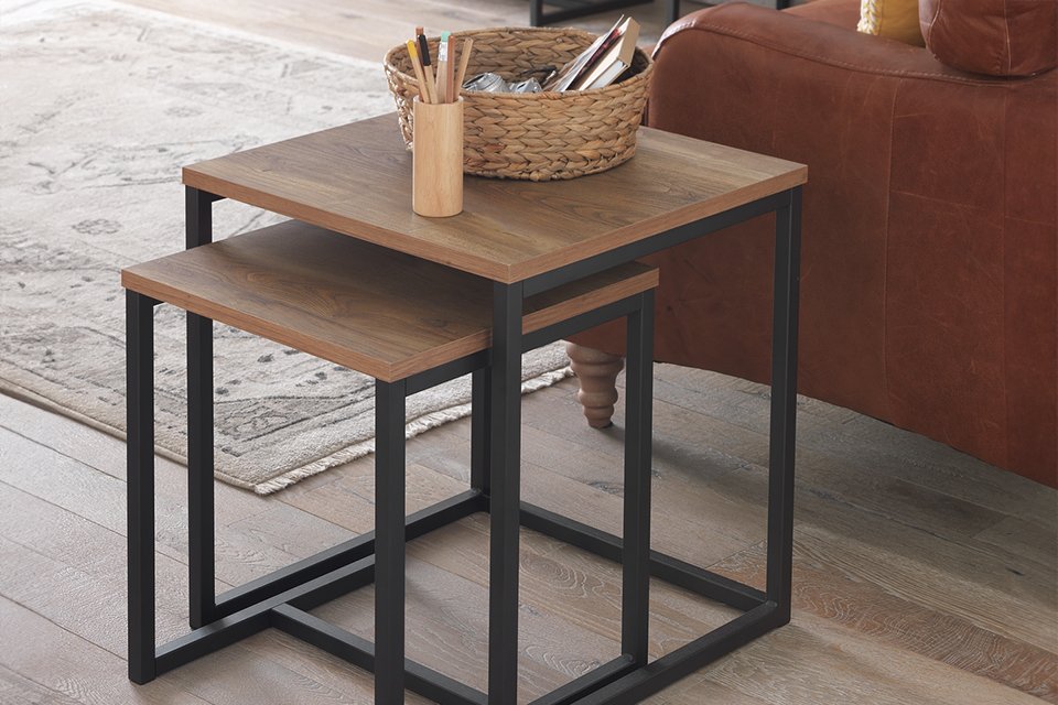 Habitat Nomad Nest of 2 Tables - Natural.