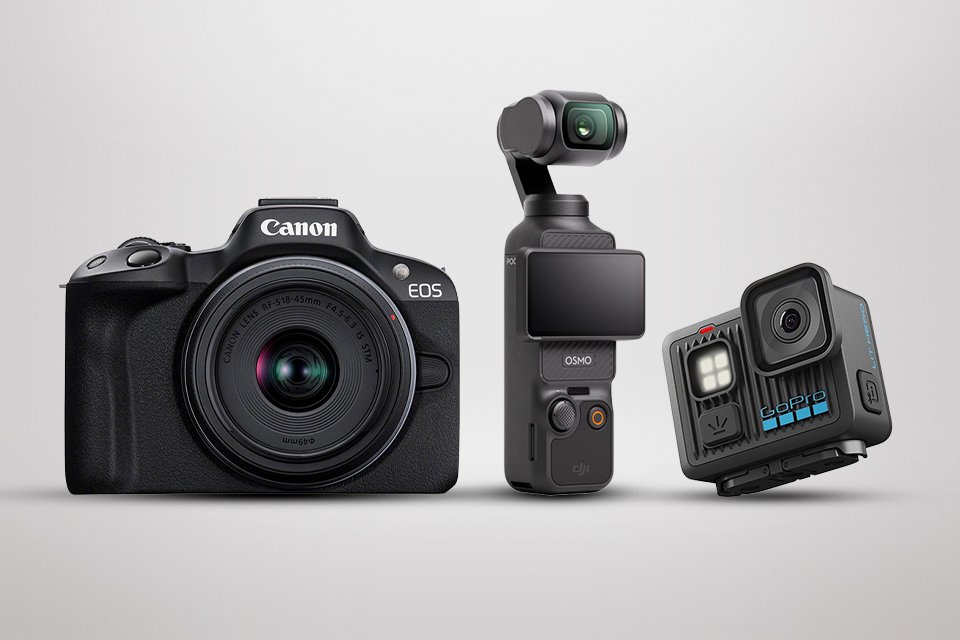 Capture the moment. Explore our range of cameras, content creation, drones, accessories and more.