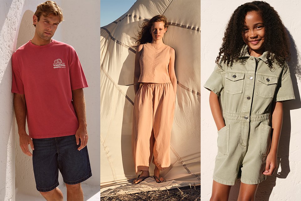 Wherever you’re headed this summer, be transported by our latest edits. Inspired by 90s boho styles, slip back into nostalgia through modern pieces made for everyday freedom. Soak up the sun in our lace cami dress, coords and trending denim – all with matching sandals and accessories to complete your effortless look.