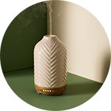 A Habitat 100ml Chevron Ceramic Electric Diffuser on a table.