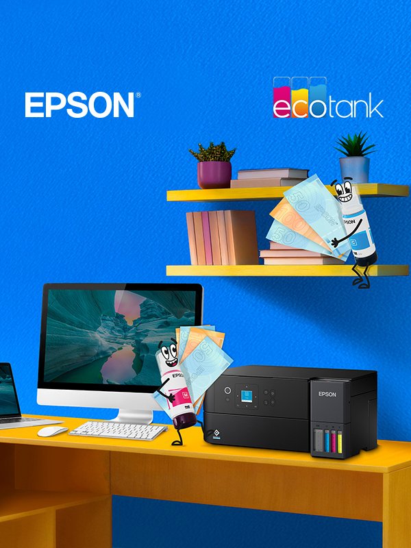 Claim up to £60 cashback. On selected Epson EcoTank printers.