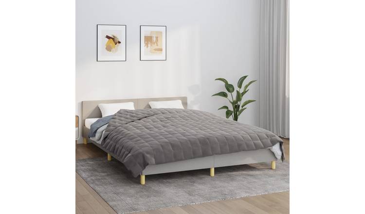 Walplus 13 kg Polyester Weighted Blanket - Grey - 200 x 230 cm