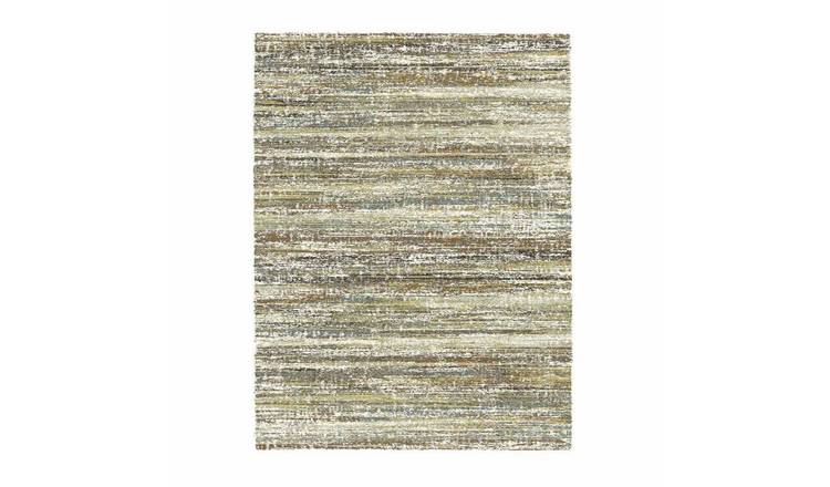 Mega Flooring Beige Modern Abstract Rug - 67 x 140cm