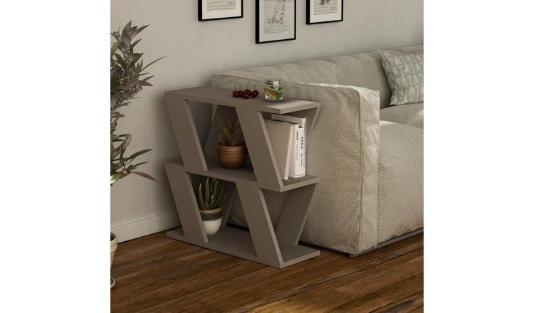 Decortie Lazena Melamine-Coated Particleboard Side Table - Mocha