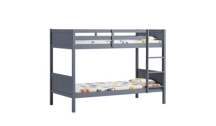 Junior Vida Gemini Detachable Bunk Bed With Foam Mattresses - Grey