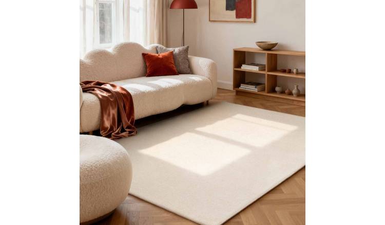 Hanse Home White Puristic Fine Boucle Wool Rug - 200 x 290cm