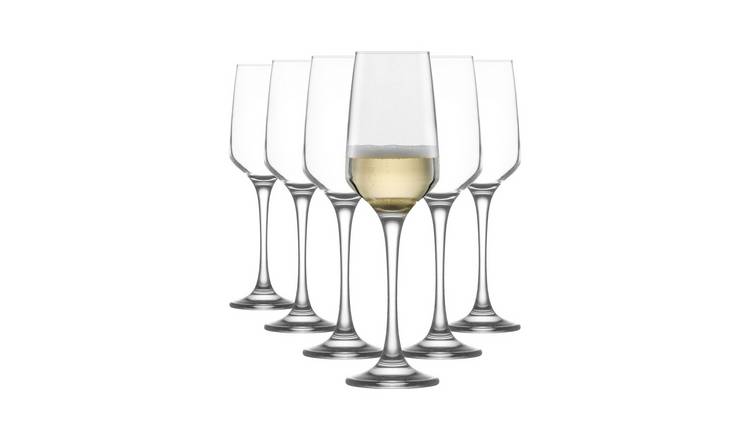 LAV Lal Glass Champagne Flutes - 230ml - Clear - Pack of 6