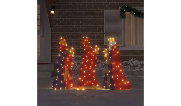 Walplus Pack of 3 Fabric Wise Men Christmas Lighting Warm - Warm White - 105 cm
