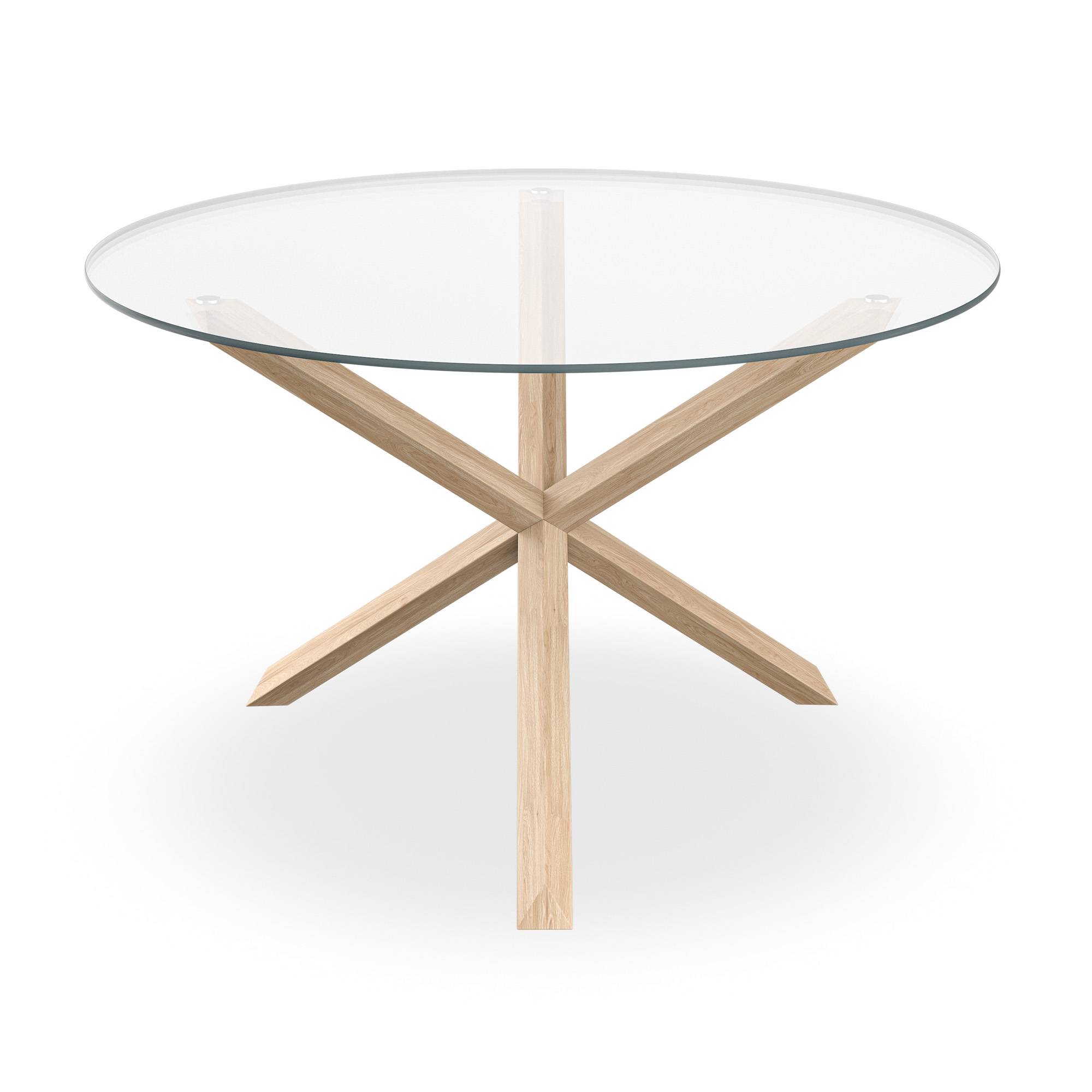 Furniture Online Malvern Maya Glass Top Dining Table & 6 Ivory Chairs - Image 3