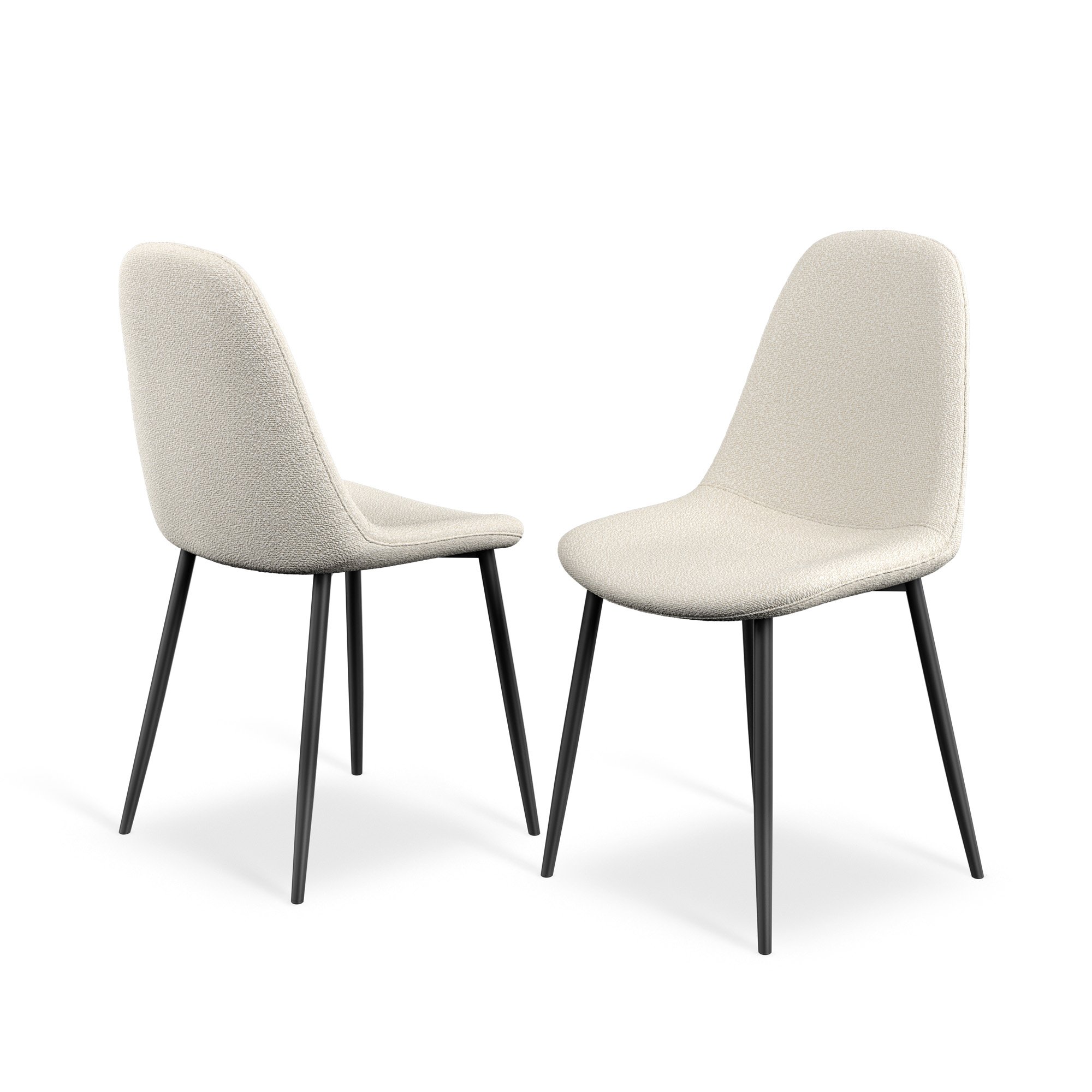 Furniture Online Malvern Maya Glass Top Dining Table & 6 Ivory Chairs - Image 5