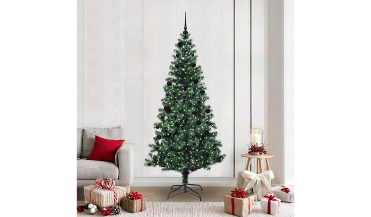 Walplus 300 LED Bulbs Pre-lit Artificial Christmas Tree - Green - 210 cm
