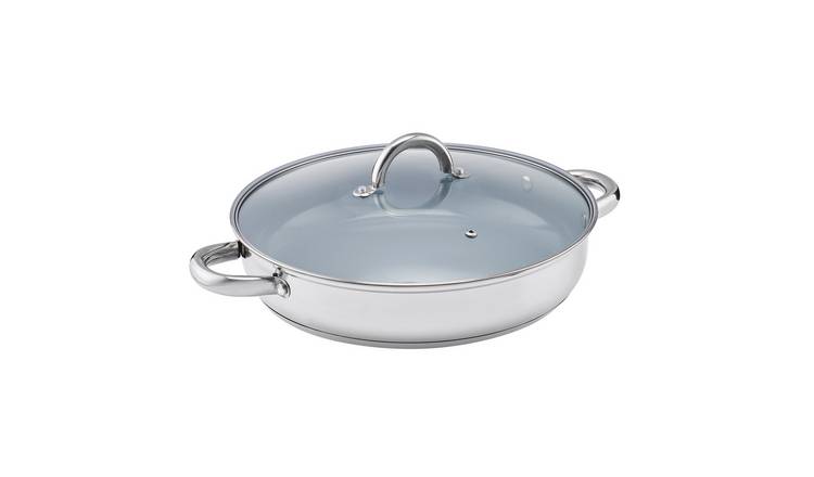 Cooks Professional 30cm Stainless Steel Sauté Pan with Side Handles