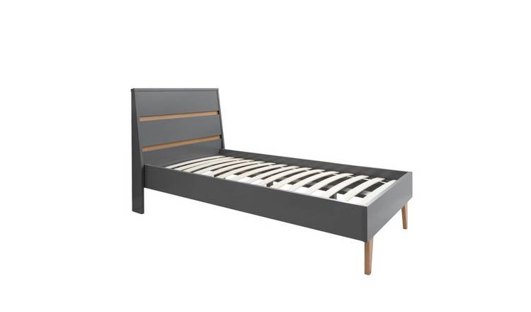 Noa & Nani Otto Single Solid Pine Bed Frame - Grey