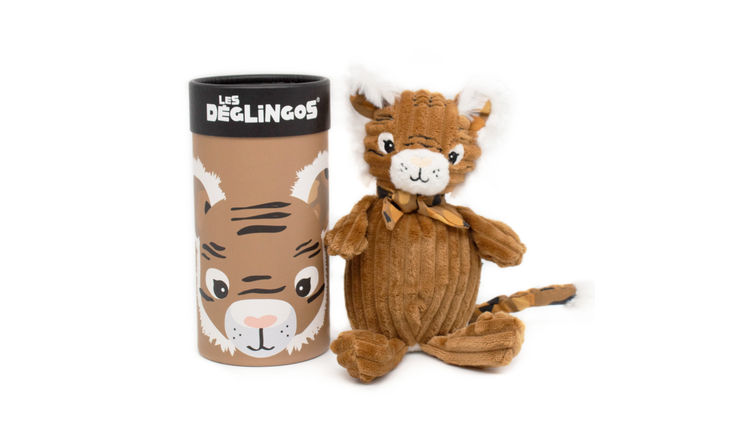 Les Deglingos Speculos the Tiger Small Plush in Box - 22cm