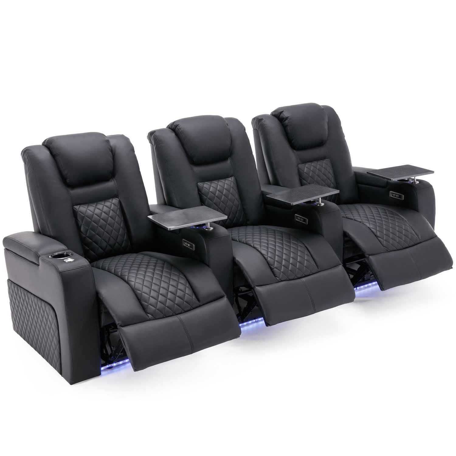 Furniture Online Broadway Electric Recliner 3 Seater Sofa – Black And White - Image 4