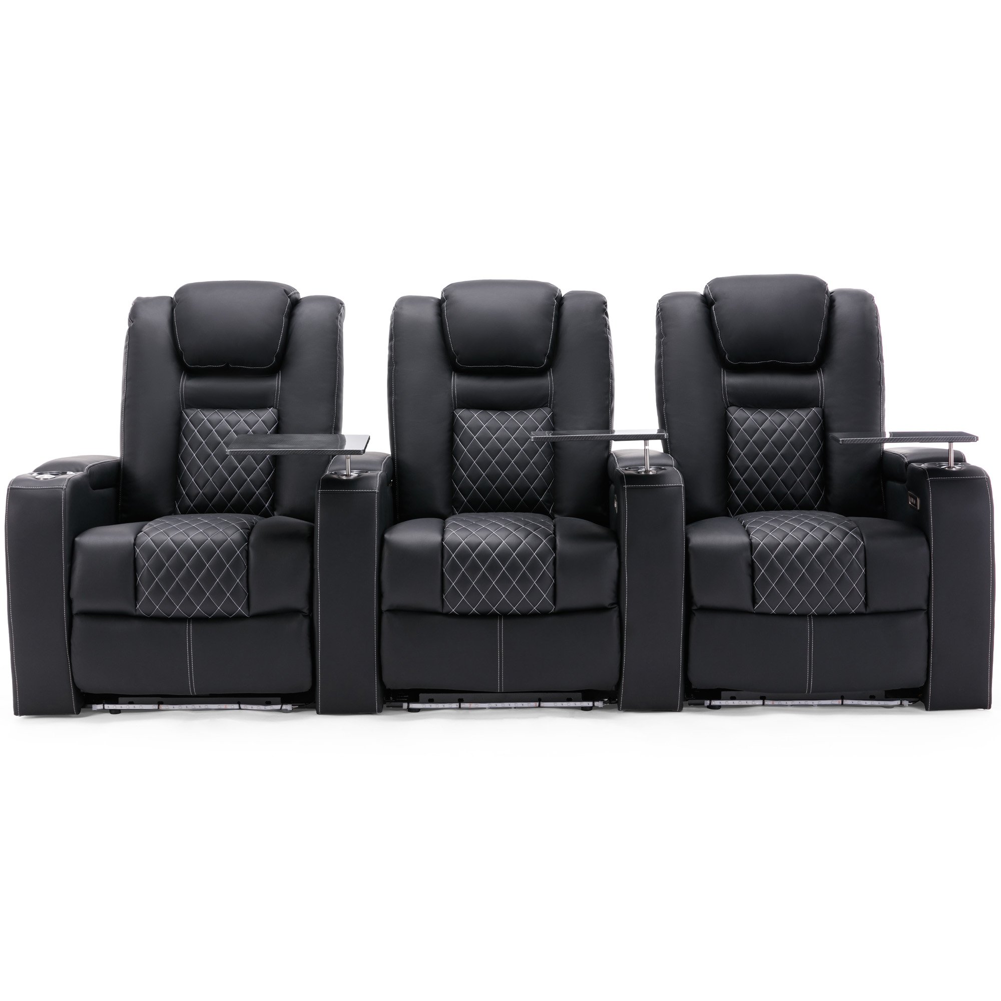 Furniture Online Broadway Electric Recliner 3 Seater Sofa – Black And White - Image 5
