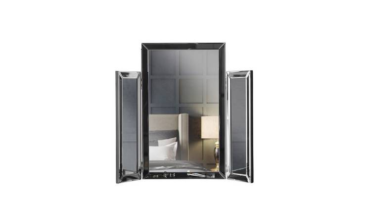 CARME Home Paloma Tri-Fold Mirror - Grey