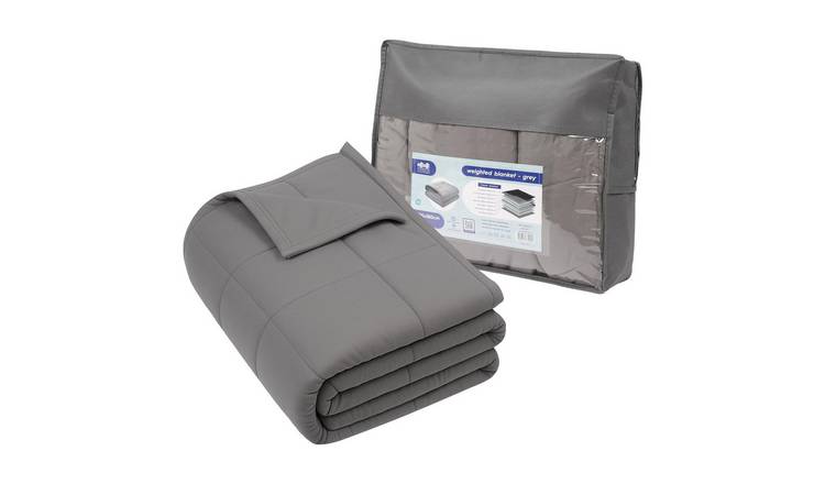 Harbour Housewares Weighted Blanket with Storage Bag - 6kg - Grey