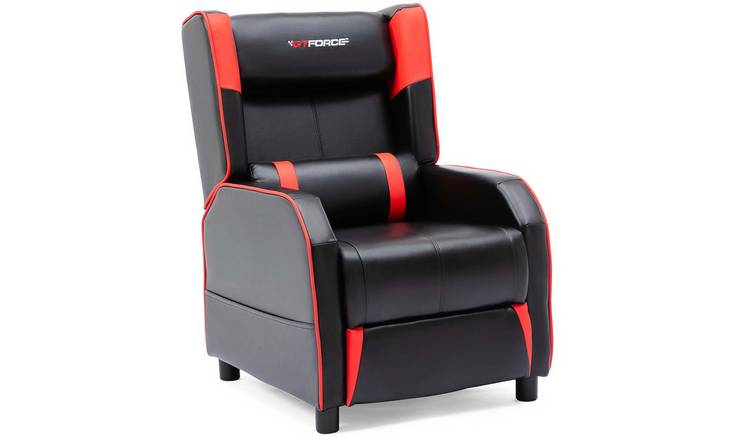 Furniture Online Ranger X Faux Leather Recliner Gaming Chair - Red