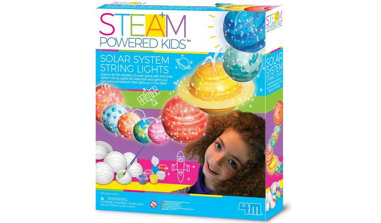 4M STEAM Powered Kids Solar System String Lights - 5 Years +