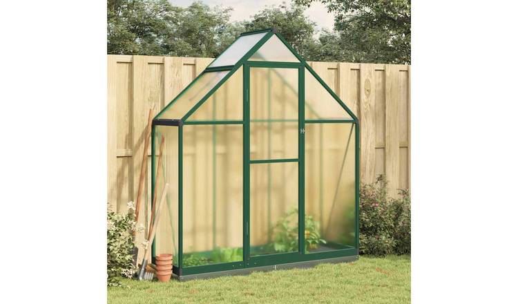 Walplus Greenhouse with Base Frame - Green and Transparent - 169 x 58 x 202 cm