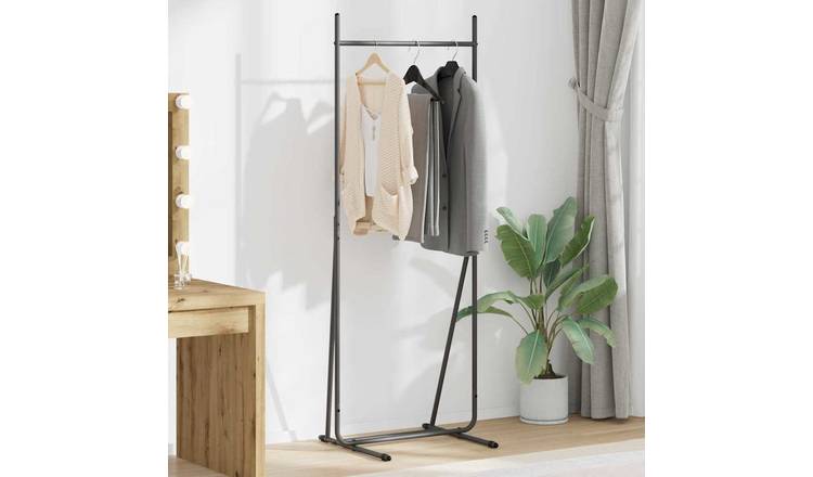 Walplus Steel Clothes Rack - Black - 62 x 48 x 158 cm