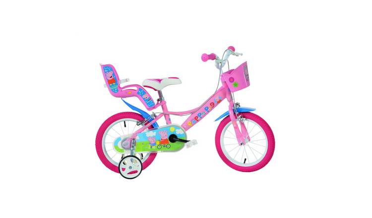 Dino Bikes Peppa Pig 14" Kids Bike - Pink
