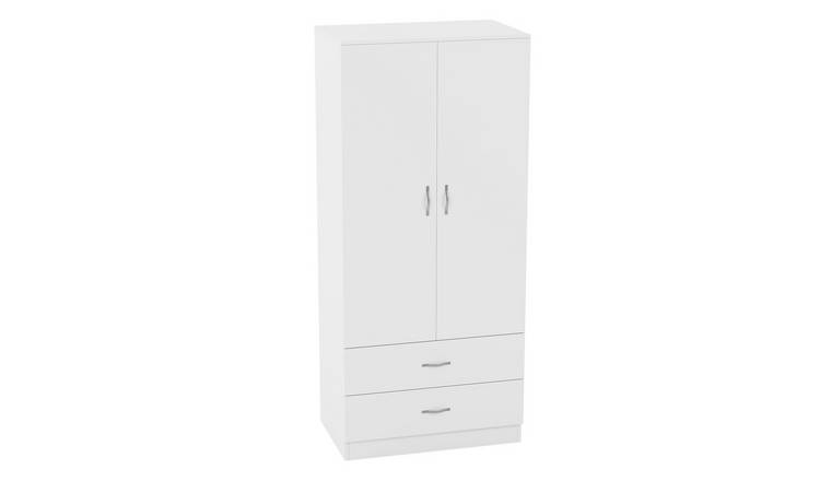 Vida Designs Riano 2 Door 2 Drawer Wardrobe - White
